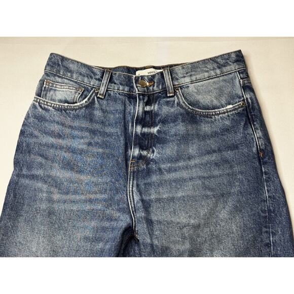 MNG Mango Denim Women's Wide Leg Blue Denim Jeans - Size 6 (29x30.5) - Picture 3 of 6
